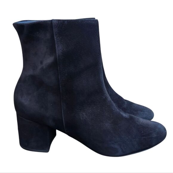 Schutz Women's Black Suede Booties Block Heel size EU 39 / US 9 - Picture 1 of 11